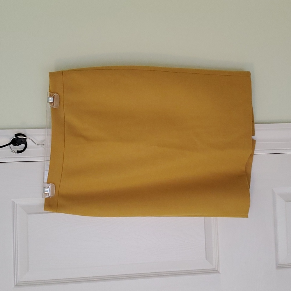 J crew Yellow Wool Pencil Skirt